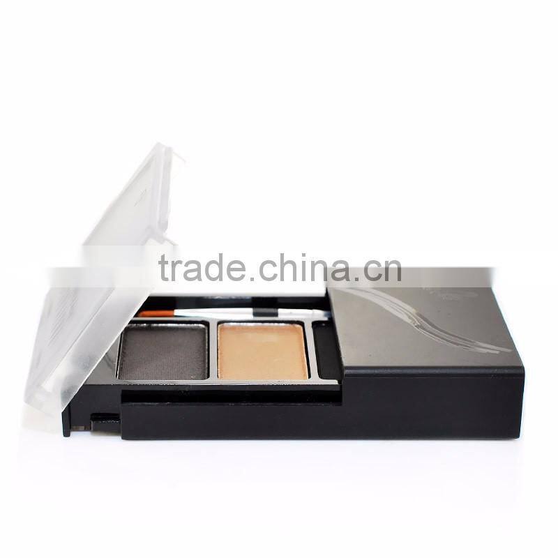 Hot Sale 3 Color Eye Brow Kit Eyebrow Powder And Eyeliner Palette With Eyebrow Brush