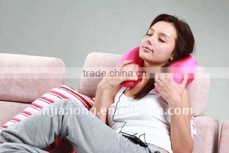 microbead MP3 travel pillow with double speakers