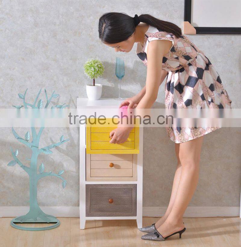 Solid Wood Drawing Storage Cabinet Stair Furniture Cabinets