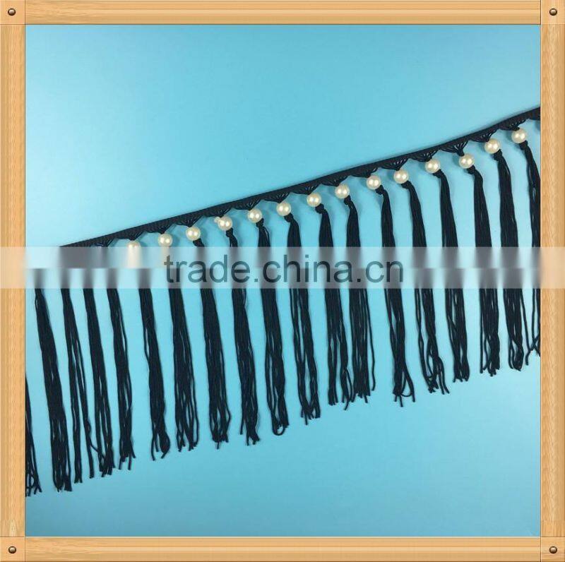 Rayon chainette fringe for garment accessory 2016