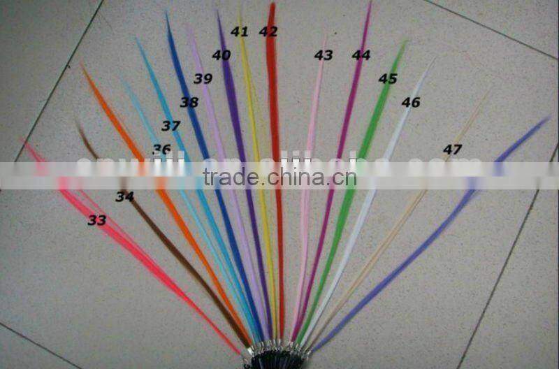fashion rainbow color hair extension colorful hair colored hair extension