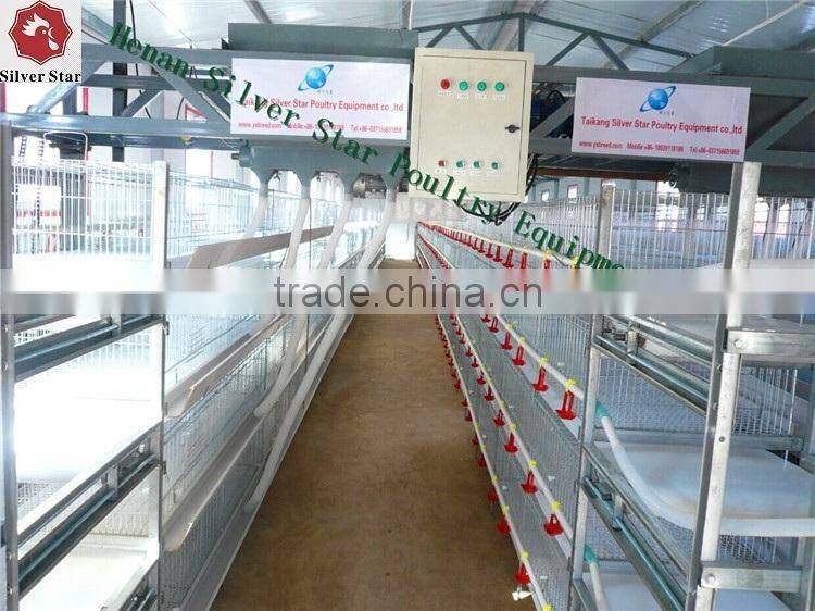 High Quality Al-Zn Steel Material Baby Layer Cage For Uzbekistan Chicken Farm
