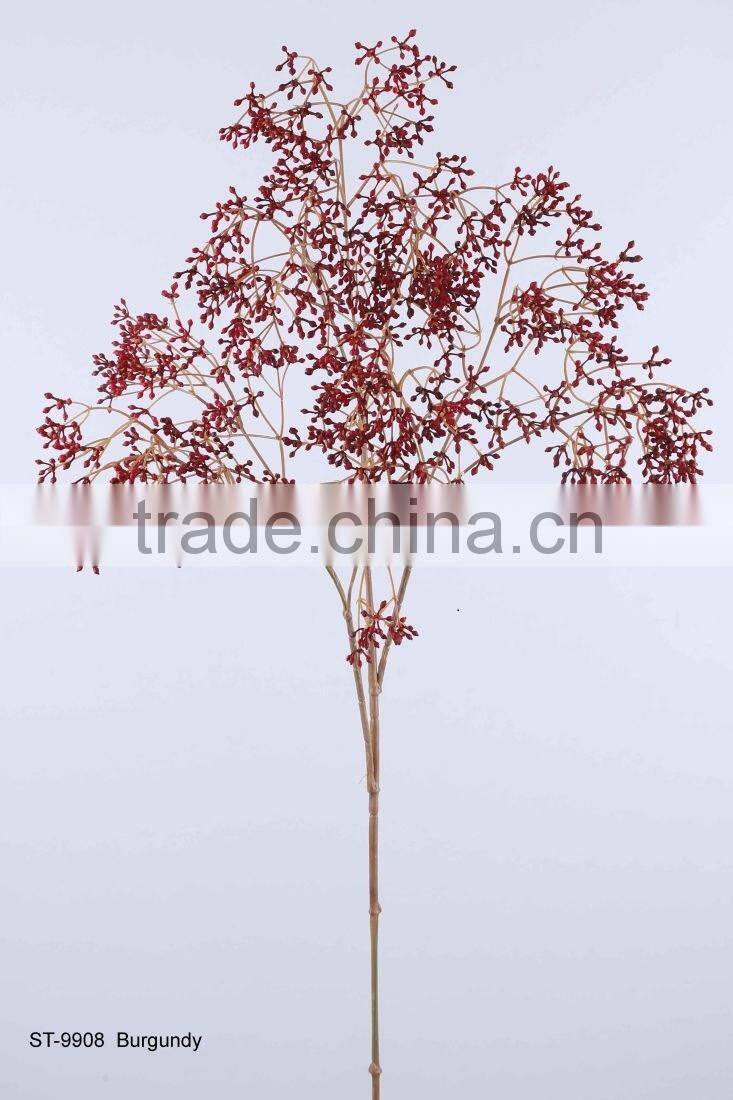 100 cm Plastic Berry Spray x 3 Artificial Flower