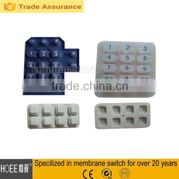 multi-color lock rubber keypad numeric silicone keypad