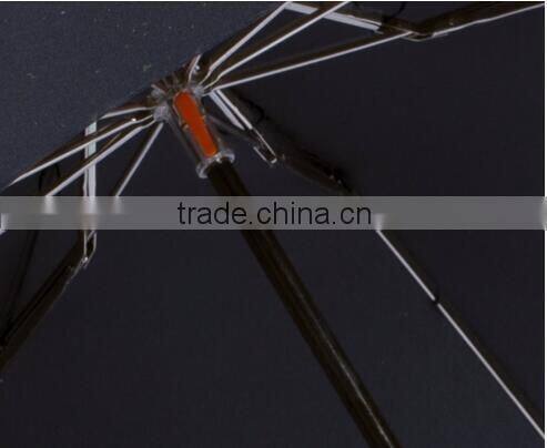 2 fold/folding Shenzhen umbrella with bamboo handle