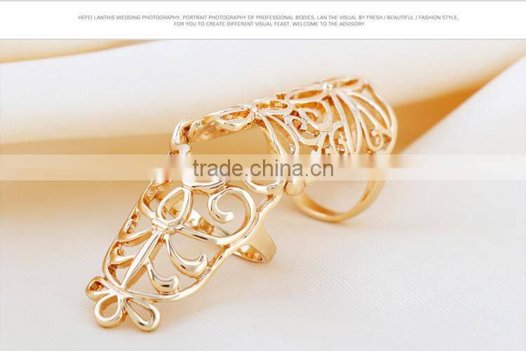 Top Quality Long Hollow knuckle ring for women