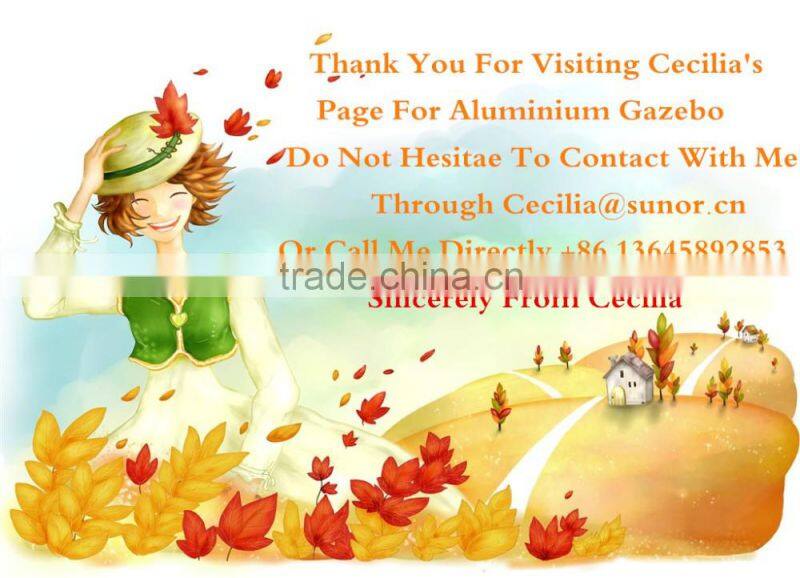 10'x12' with mosquito netting hard top sun shelter polycarbonate gazebo