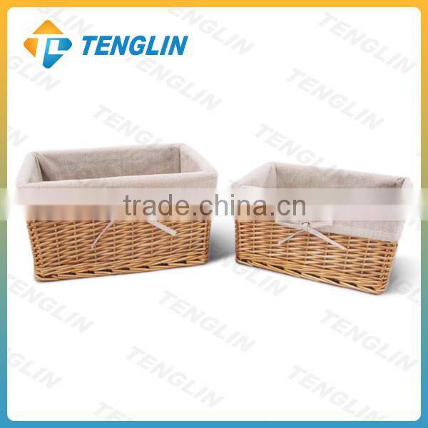 Set 2 Wholesale wicker storage baskets
