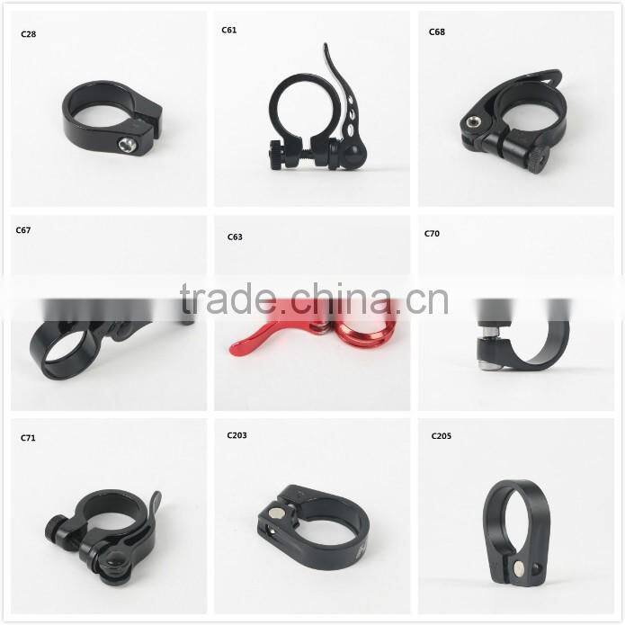 C202 High quality Bicycle parts Road City Bike 6061-T6 Alloy SeatPost Clamp Seat Tube Clip 28.6/31.8/34.9/40MM HOMHIN