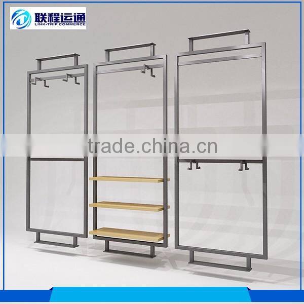 Quality assurance stainless wall shelves lingerie display rack