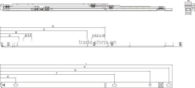 new style and hight quality hung window stainless steel friction stay