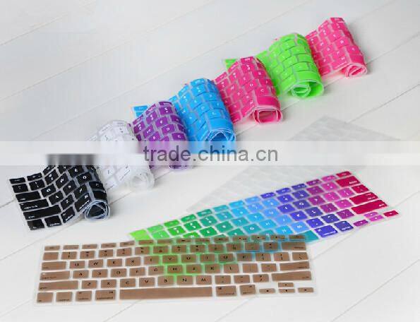 Silicone Keyboard,Colourful Keyboard Cover For Apple Macbook/Air/Por