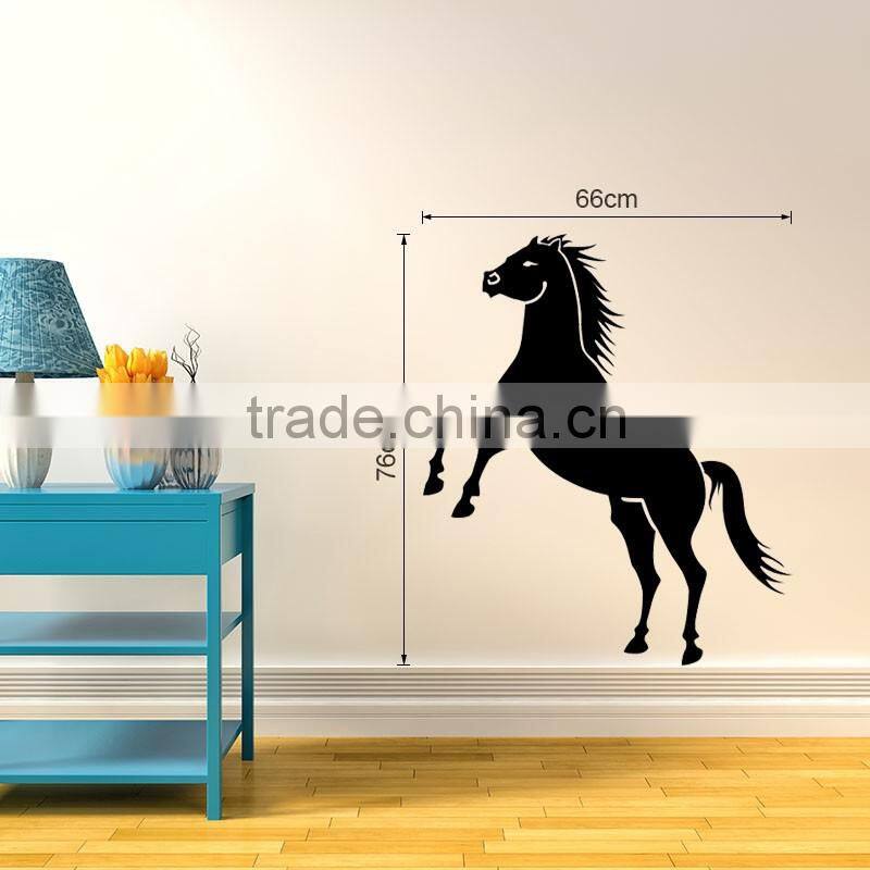 Promotional Home Decorations Black Vinyl Horse Wall Stickers for Kids