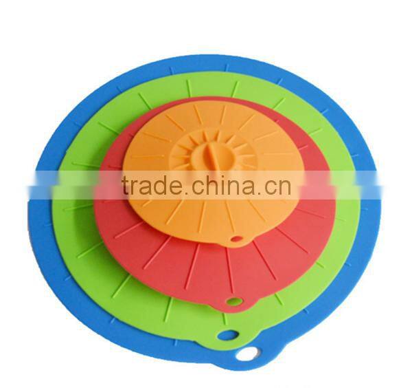 Wholesale Hight Quality Food Grade Heat Resistant Silicone Cover Flexiable Silicone Suction Lid