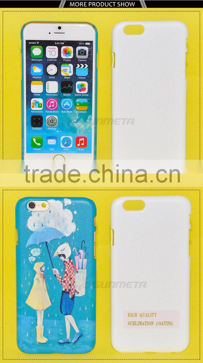 Factory directly Sunmeta blank 3D cell phone case sublimation phone case(IP6)