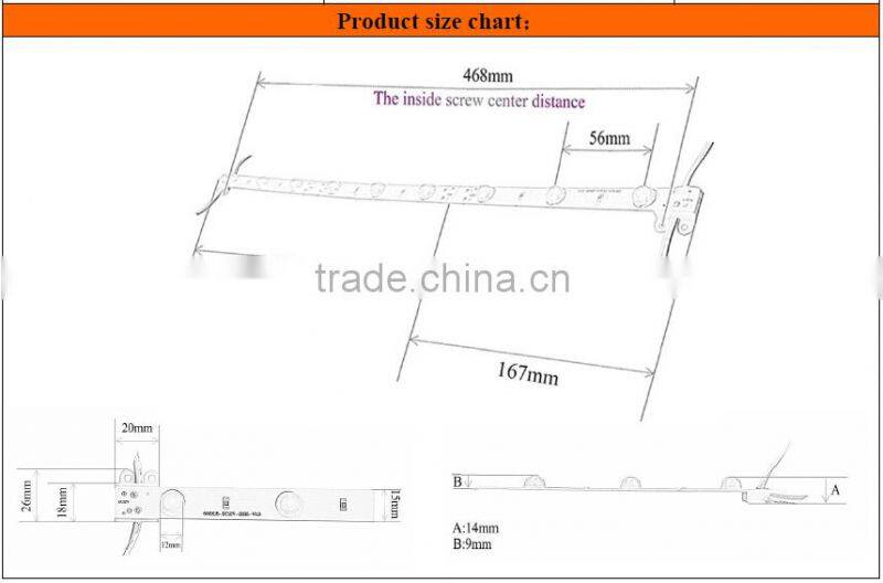 Best back lighting choice tv lens LED lattice ladder light