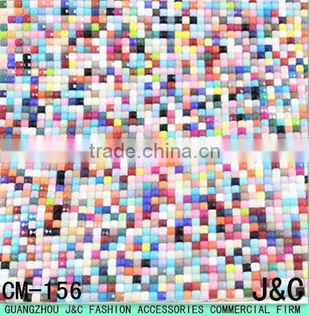 24 * 40mm colorful beads Rhinestone Mesh