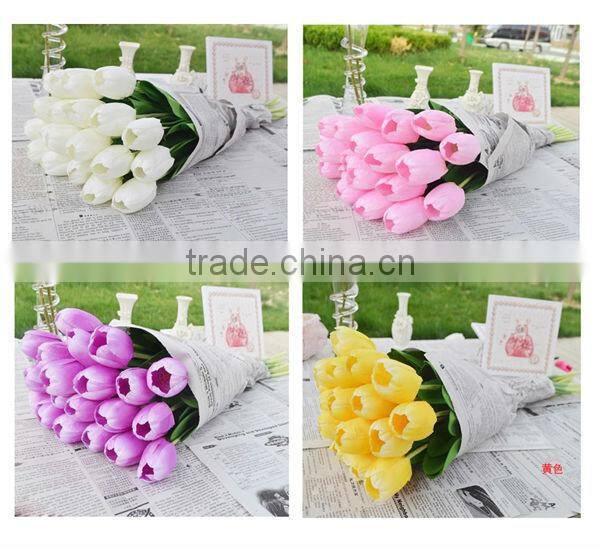 Modern decorative artificial tulip flower,tulip flowers for decoration