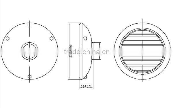 Hot selling round with wire passive mp3 mini speaker