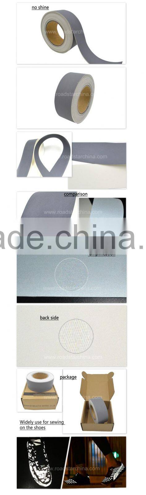 Fashionable reflective PU leather in customized design with high reflectivity