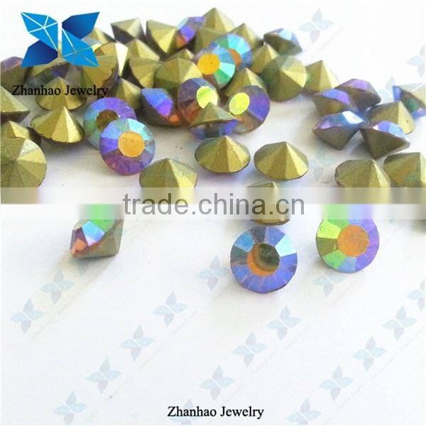 Light Amethyst AB Colored Point back Chaton Rhinestone