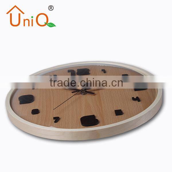 W1201 large iron outdoor wall clock made in China