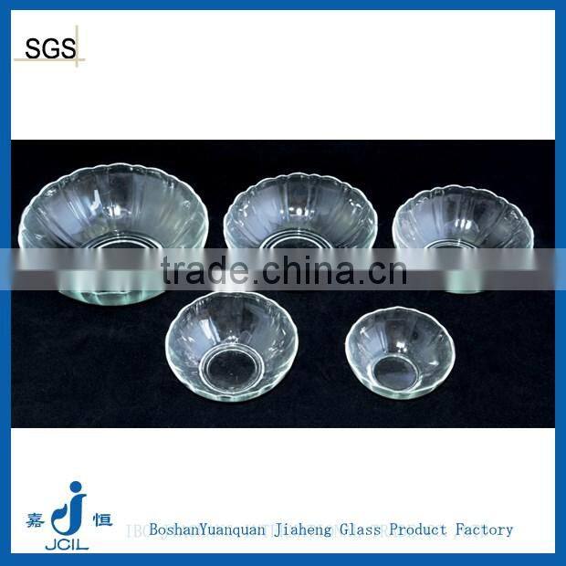 China manufacture glass bowl 9" 7"