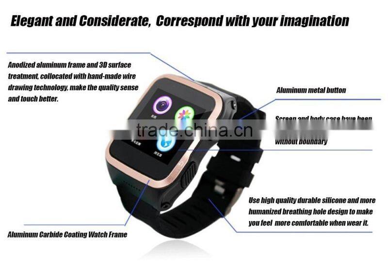 New Arrival Android Smart Watch with GPS with 3G SIM card slot WIFI Bluetooth