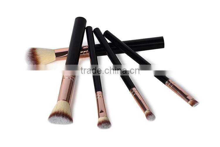 MY GIRL Anti-Static Dust toq quality synthetic custom logo oem rose gold makeup brushes