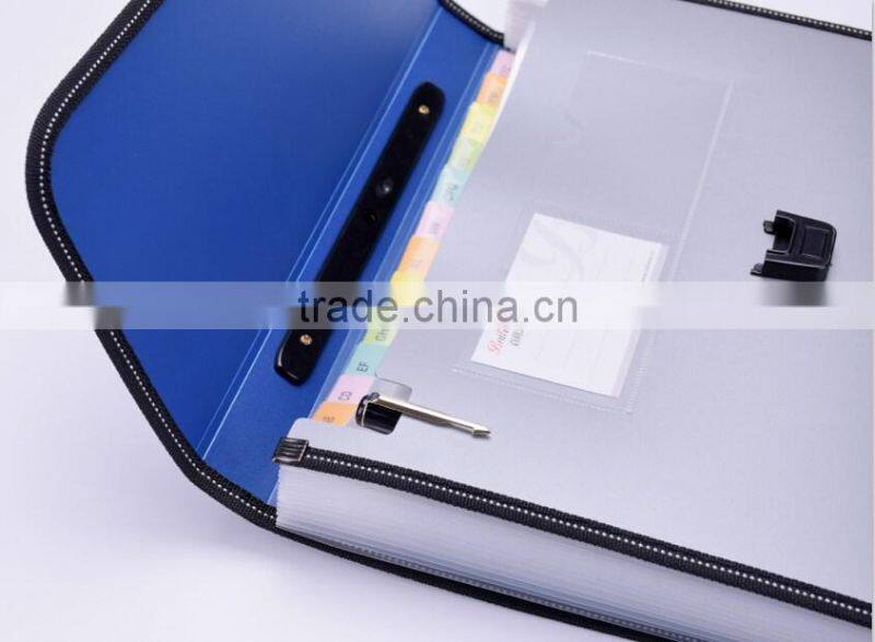 A4/FC expanding wallet file,file folders with plastic insets,high quality office statonery