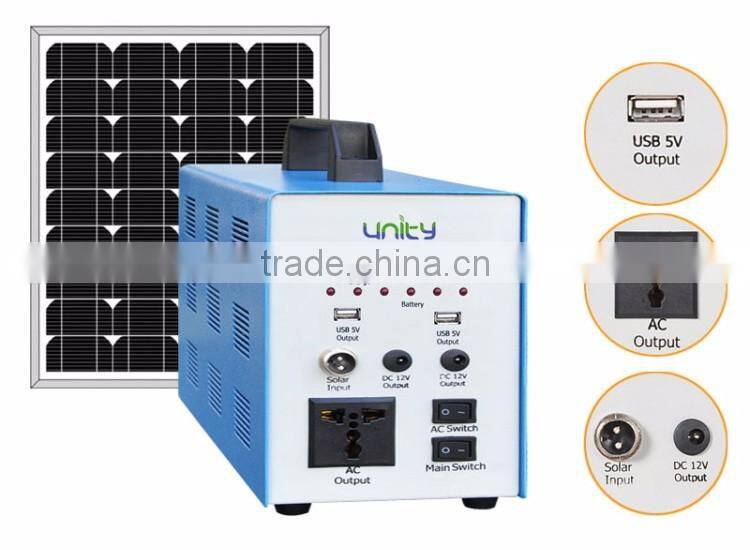 Residential Solar Power Kit Mini Home Solar Power System with Solar Panel 50 Watt