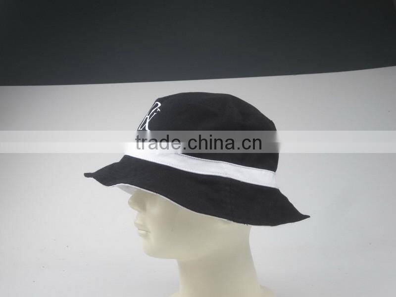 High Quanlity Commercial black bucket hat with printed LOGO