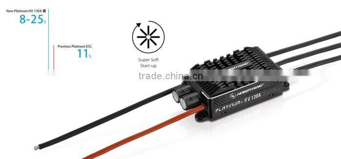Hobbywing Platinum HV 130A V4 Brushless ESC 6-14S LiPo High Voltage Built-in BEC