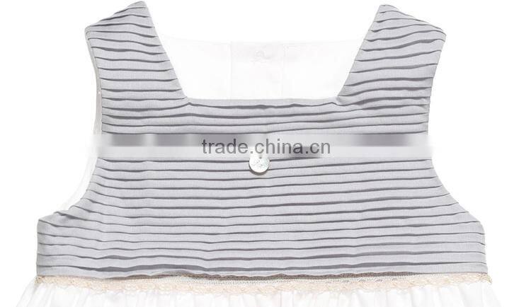 2014 fashion design girl sleeveless baby ruffle rompers wholesale baby clothes