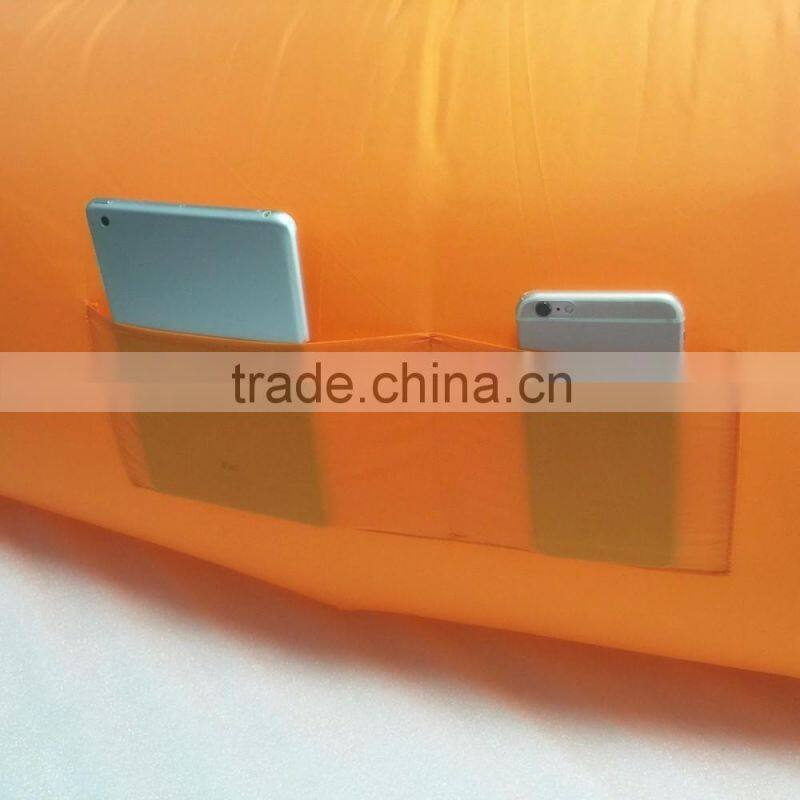 210T nylon Outdoor inflatable fabric air bed inflatable water air bag sleeping bags