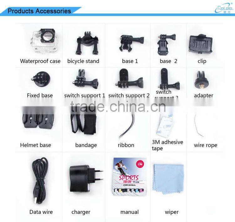 Newest Full HD 1080P mini waterproof wifi nopro extreme sport camera