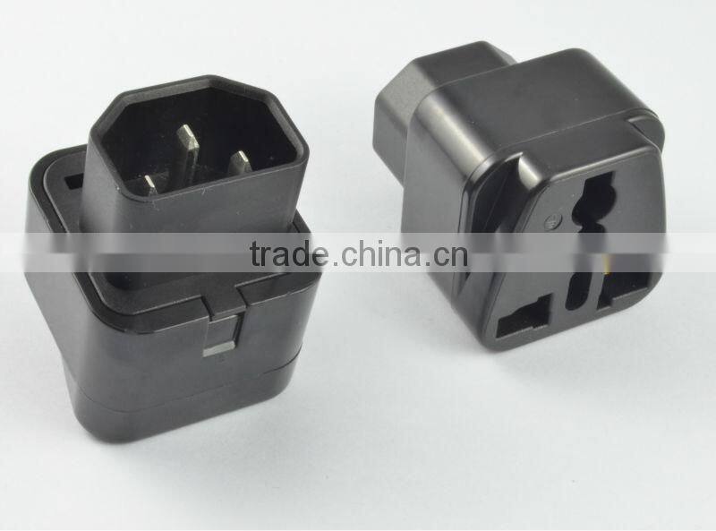 New hot selling products 2016 Universal socket to IEC 320 c14 male convertible plug with socket