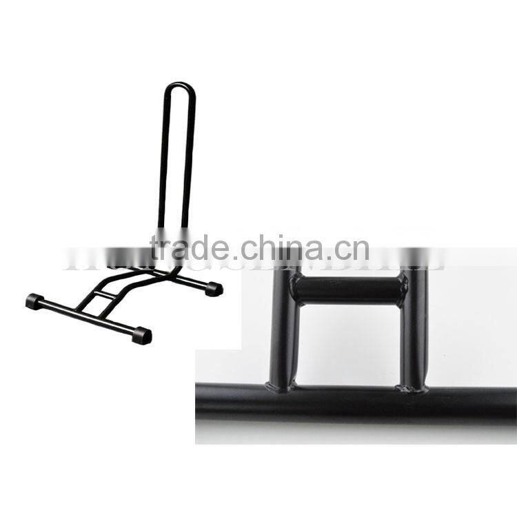 White Bicycle Bike Garage Floor Display Rack Cycle Repair Stand Parking Rack