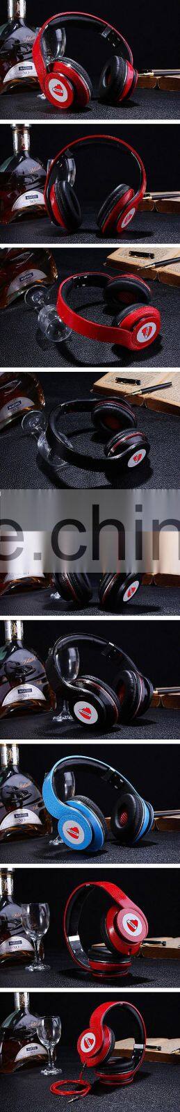 HD Voice OEM leather headphones gaming headset earbuds