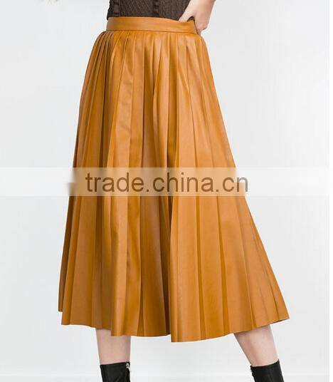 Guangzhou Supplier Famouse Brand Flouce Designer Black Straight Skirts 2015 Mature Women in skirts