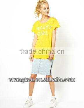 2013 high fashion design women summer t shirt valley girl t shirt cheap cotton printd t shirt shkz 103