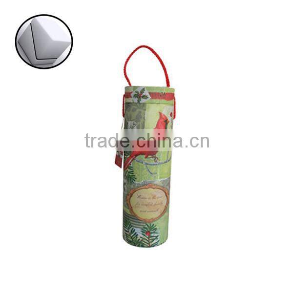 customized round tube box with rope handles
