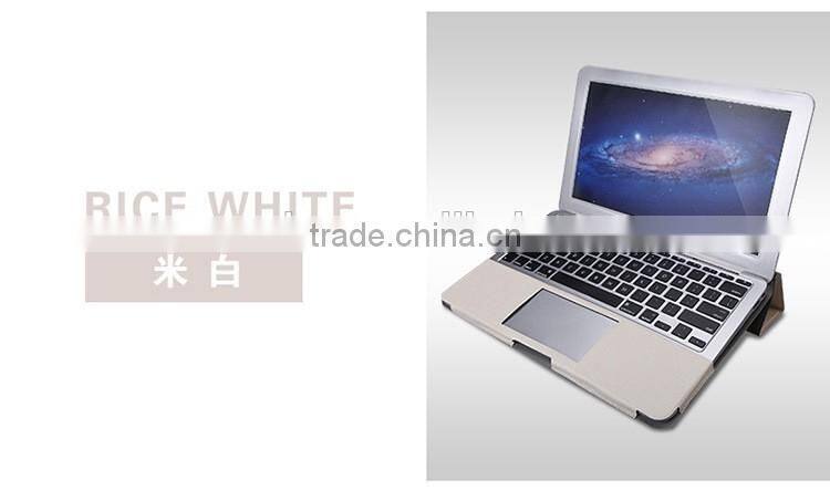 PU Leather Stand Cover Case For MacBook Air Pro Retina 11 12 13 15 inch Sleeve Luxury Leisure Laptop Bags & Case