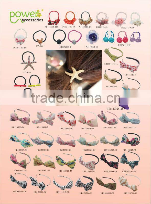 fabric flower hair scrunchie ,hair elastic band