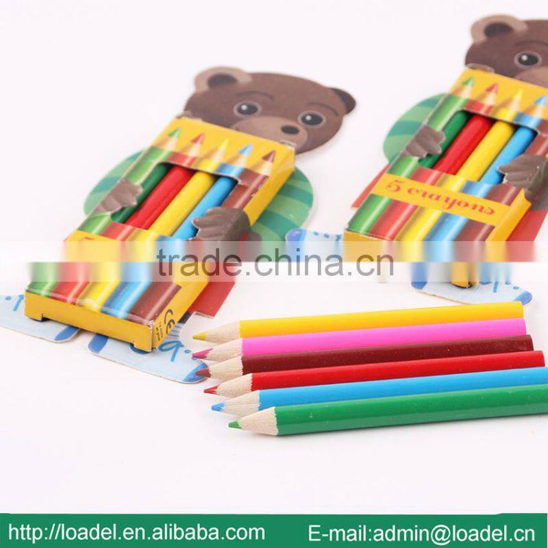 Full color 5pcs 3.5" pencil set