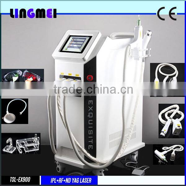 Professional nd yag laser tatoo removal ipl rf machine