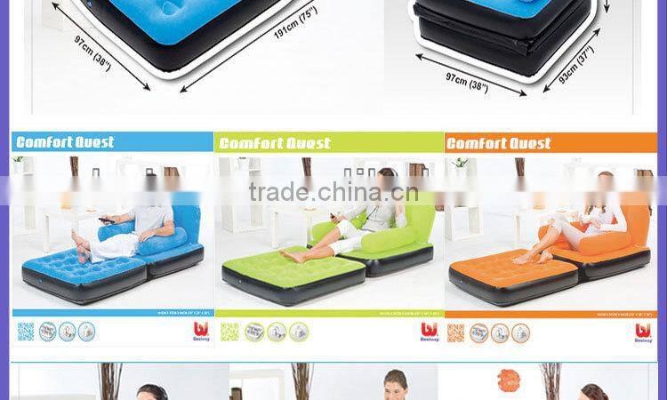 Bestway67277 single color flocking sofa bed