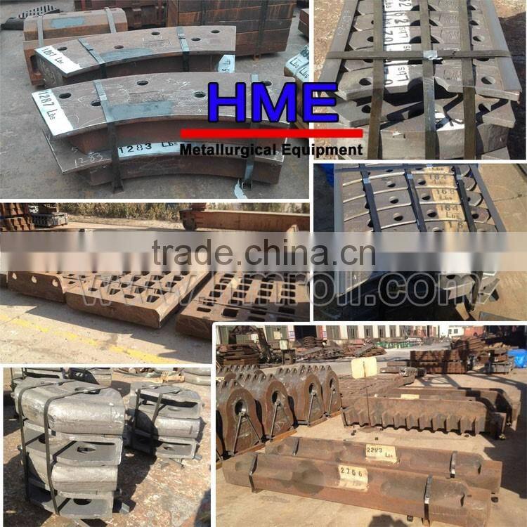 Recycling metal shredder wear parts