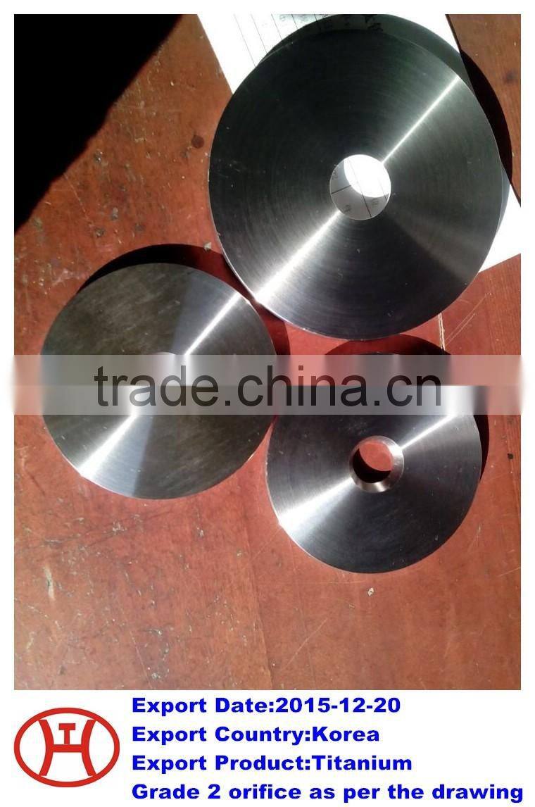 Titanium Grade 2 orifice