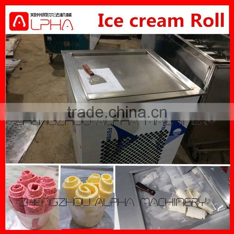 Thailand Style Fried Ice Cream Machine/ Fried Ice Cream Roll Machine/Flat Pan Fried Ice Cream Machine